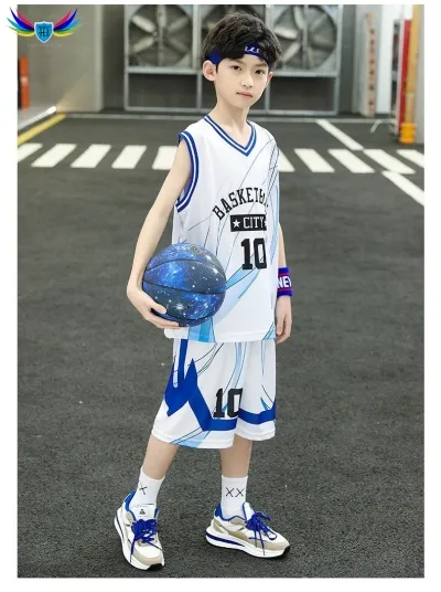 Đồng Phục Bóng Rổ Không Tay Cho Bé Trai