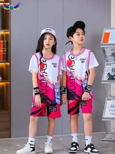Đồng Phục Bóng Rổ Tay Ngắn Cho Bé Trai, Bé Gái