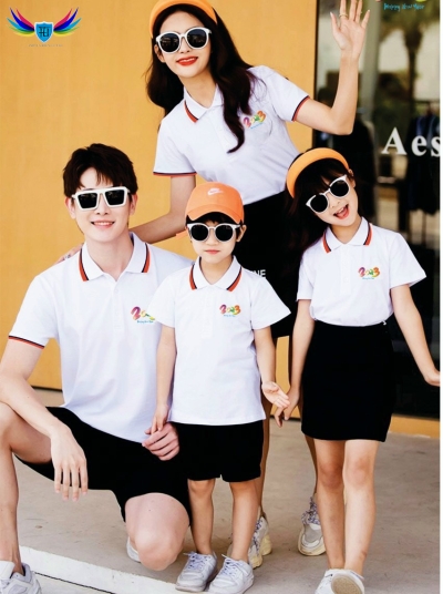 Áo Thun Gia Đình Trắng Hoạ Tiết